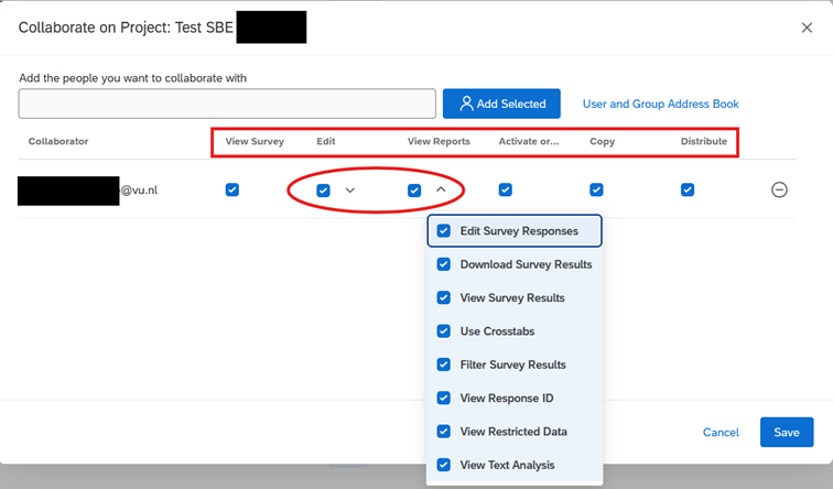 Collaboration Access Rights
